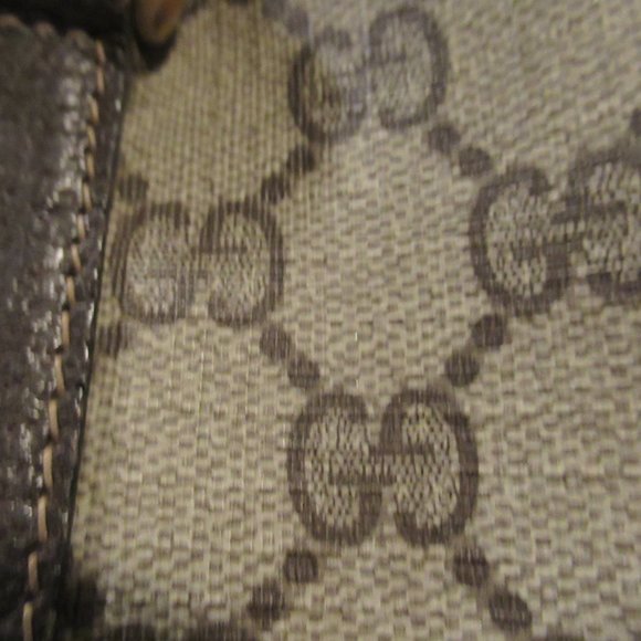 Gucci Beige and Brown Shoulder Bag with Red and Green Stripe - Picture 9 of 11